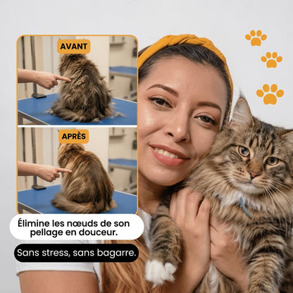 FurVexa™ – Tondeuse Anti-Nœuds pour Chat