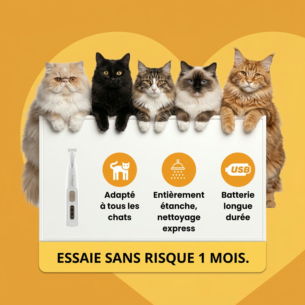 FurVexa™ – Tondeuse Anti-Nœuds pour Chat
